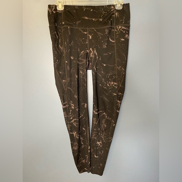 Athleta Velocity‎ Stash Pocket Marble Black 7/8 Tight sz Small - Picture 6 of 9